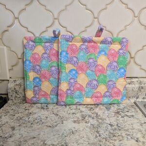 Colorful Patterned Pot Holders